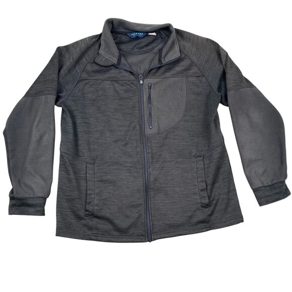 Iceburg Outerwear Mens Jacket Medium Full-Zip Stand Collar Outdoors Gray Casual - Picture 1 of 12